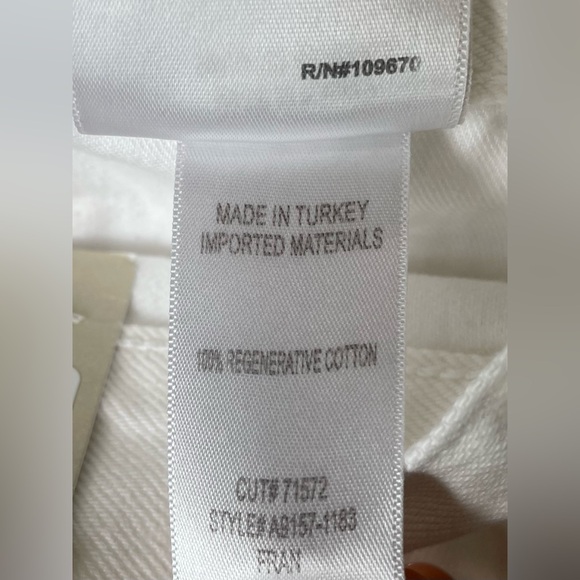 NWT AGOLDE Fran Low Slung Straight Jeans in Milkshake Size‎ 31 - Picture 7 of 14